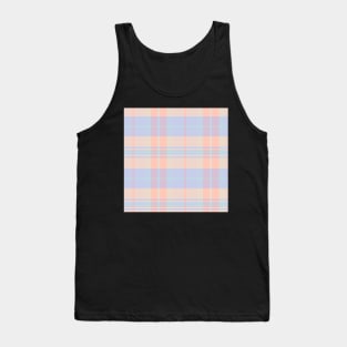 Pastel Aesthetic Arable 1 Hand Drawn Textured Plaid Pattern Tank Top